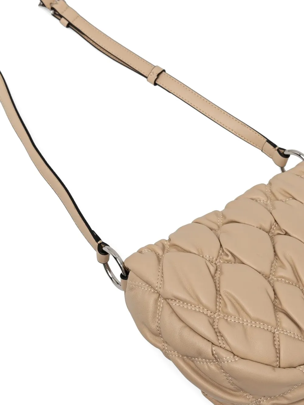 Karl Lagerfeld Schoudertas met logoplakkaat Beige