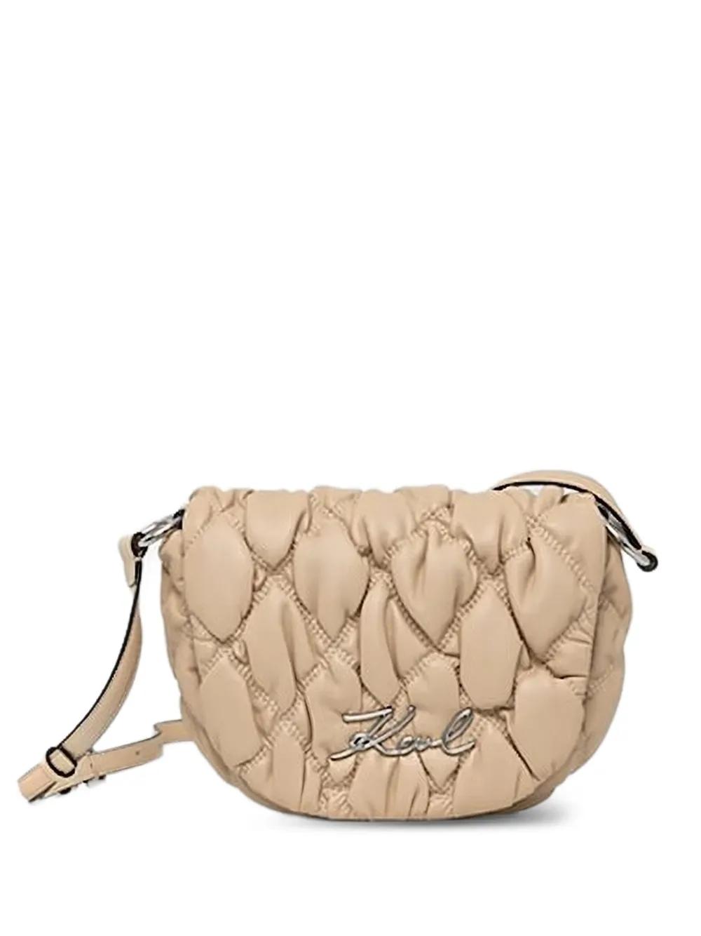 Karl Lagerfeld Schoudertas met logoplakkaat Beige