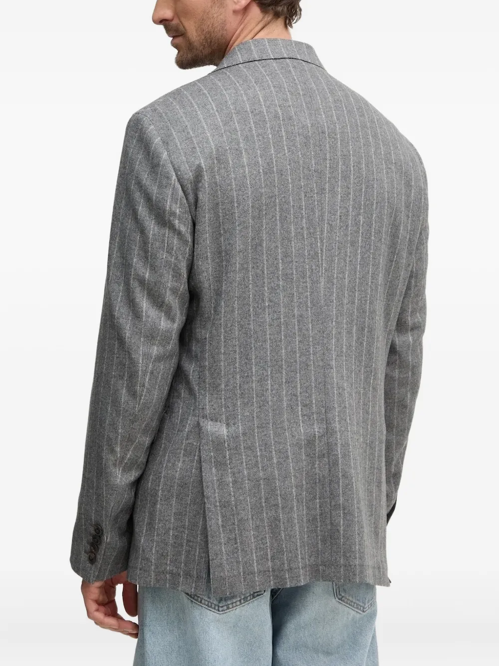 Hackett Blazer met krijtstreep Grijs