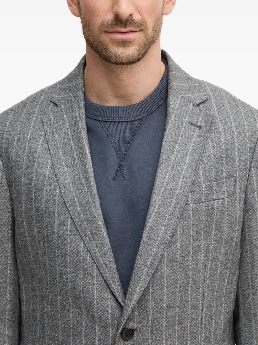 Hackett Blazer met krijtstreep Grijs
