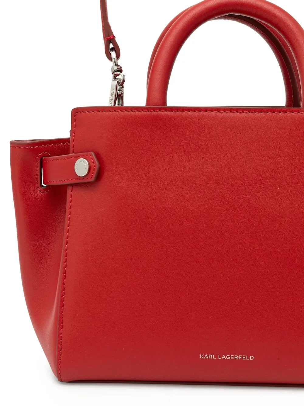 Karl Lagerfeld Handtas met logo Rood