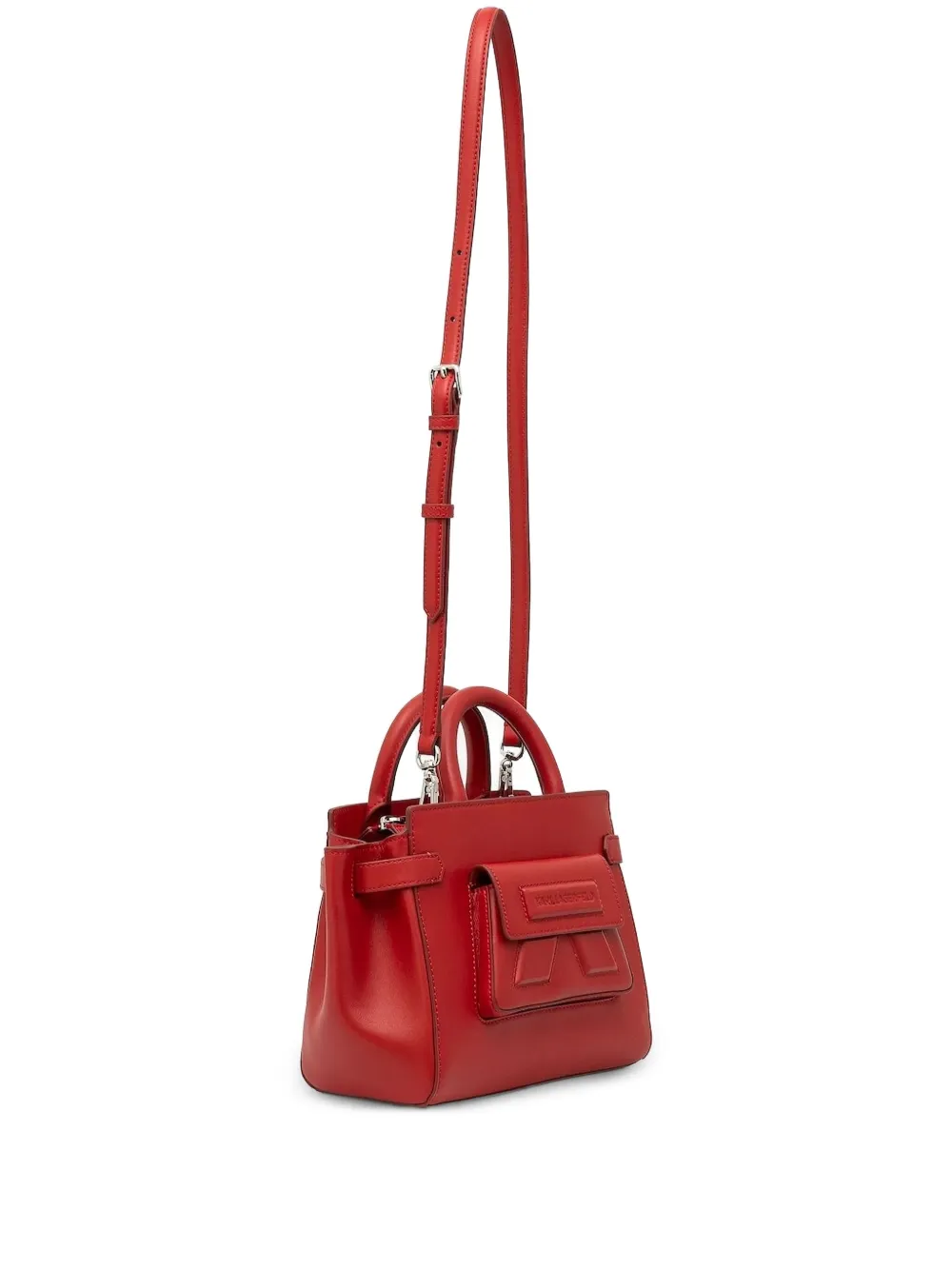 Karl Lagerfeld Handtas met logo Rood