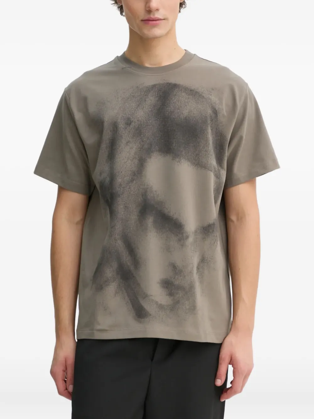 HELIOT EMIL playera con estampado gráfico | gris | Image 1