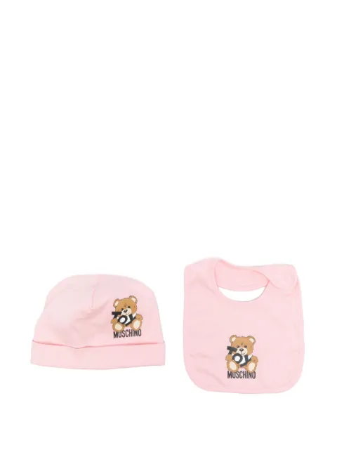 Moschino Kids Teddy Bear-print beanie