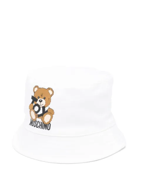 Moschino Kids gorro de pescador con estampado Teddy Bear