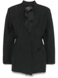 Mugler striped blazer - Grey