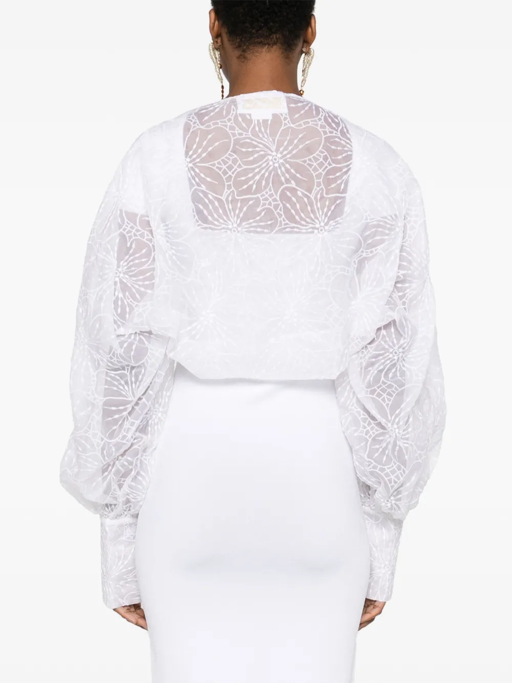 GENNY FLORAL-EMBROIDERED JACKET 