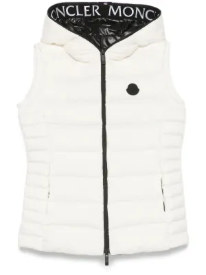 Moncler Hera フーデッド ダウンベスト | シルバートーン | FARFETCH JP