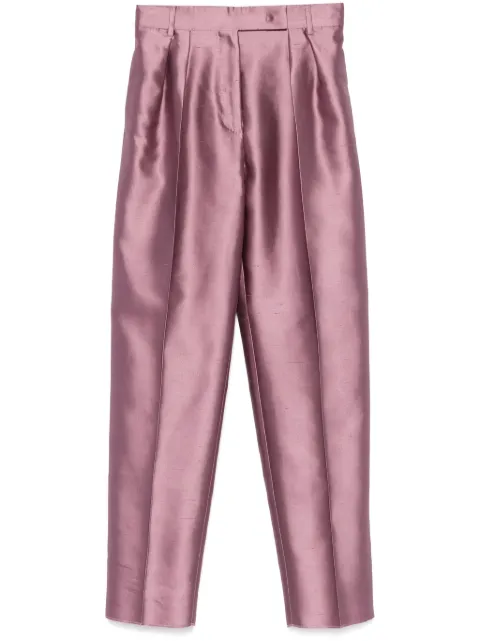 Max Mara pantalones de vestir con efecto metalizado