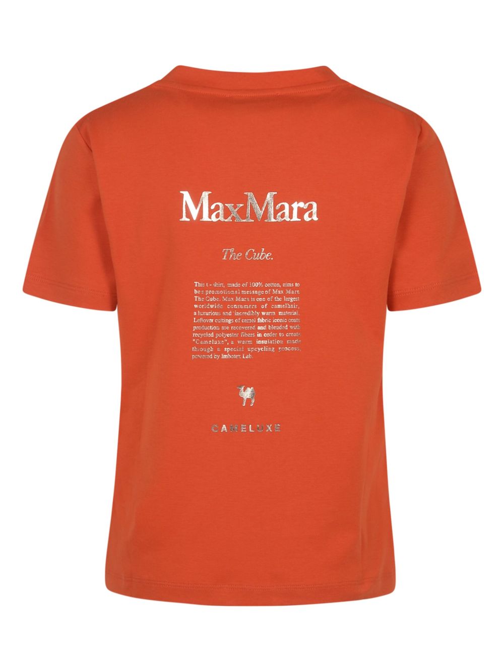 'S Max Mara T-shirt met logoprint - Oranje