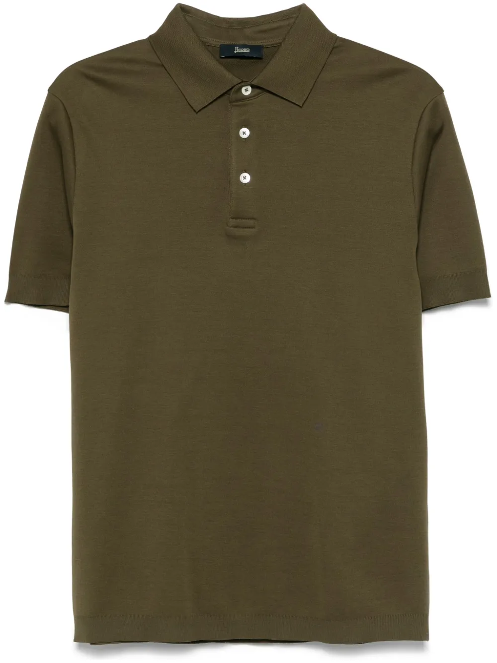 Herno playera tipo polo tejida | verde | Image 1