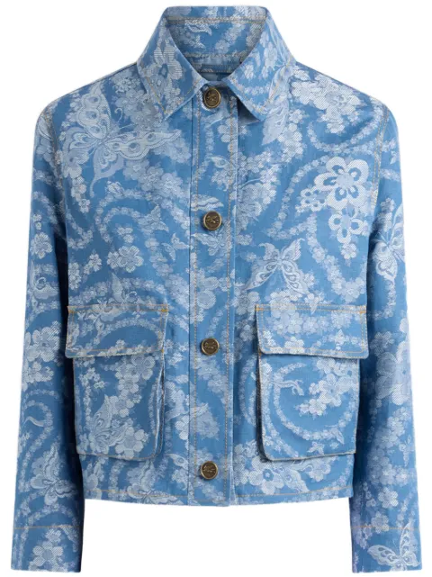 ETRO denim jacquard jacket