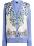 ETRO printed silk cardigan - Purple