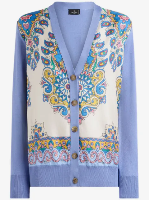 ETRO printed silk cardigan