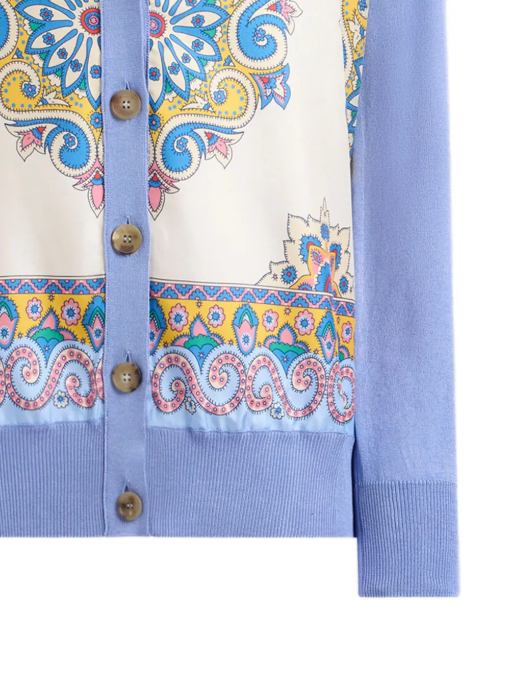 ETRO printed silk cardigan - Paars