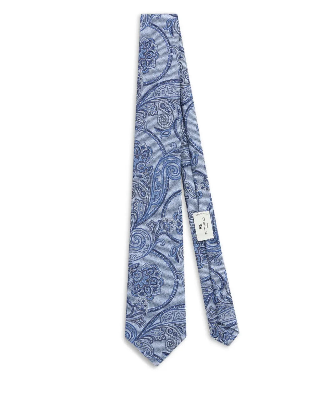 micro-stripe paisley tie