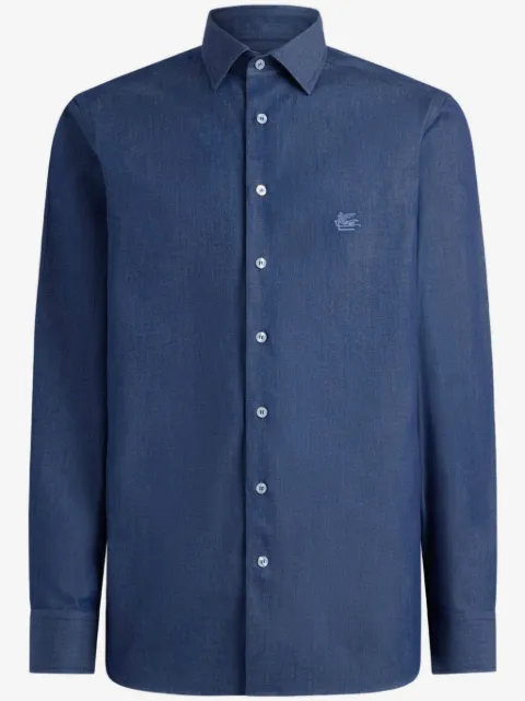 ETRO Pegaso chambray shirt