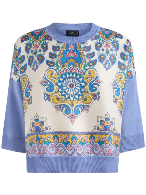 ETRO printed knit T-shirt