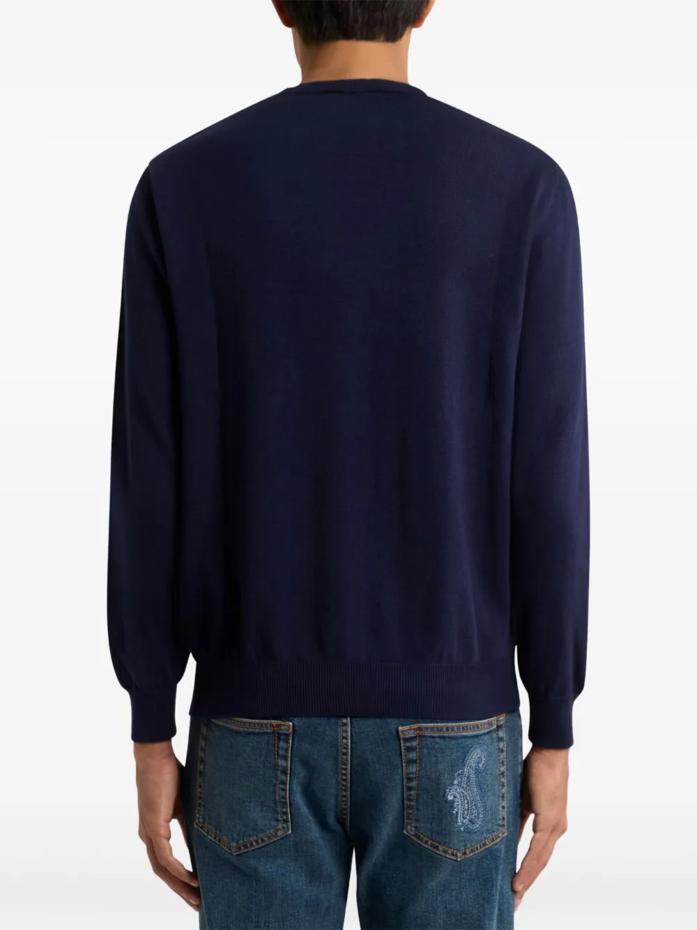 ETRO Trui van getextureerd katoen Blauw