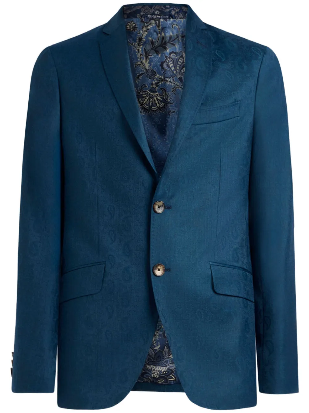 ETRO Blazer met paisley-print Blauw