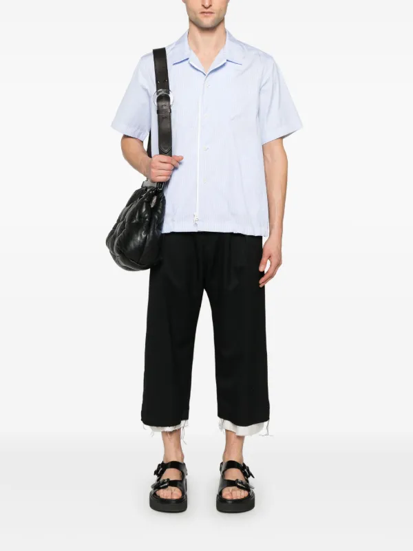 Sacai ストライプ シャツ | ブルー | FARFETCH JP