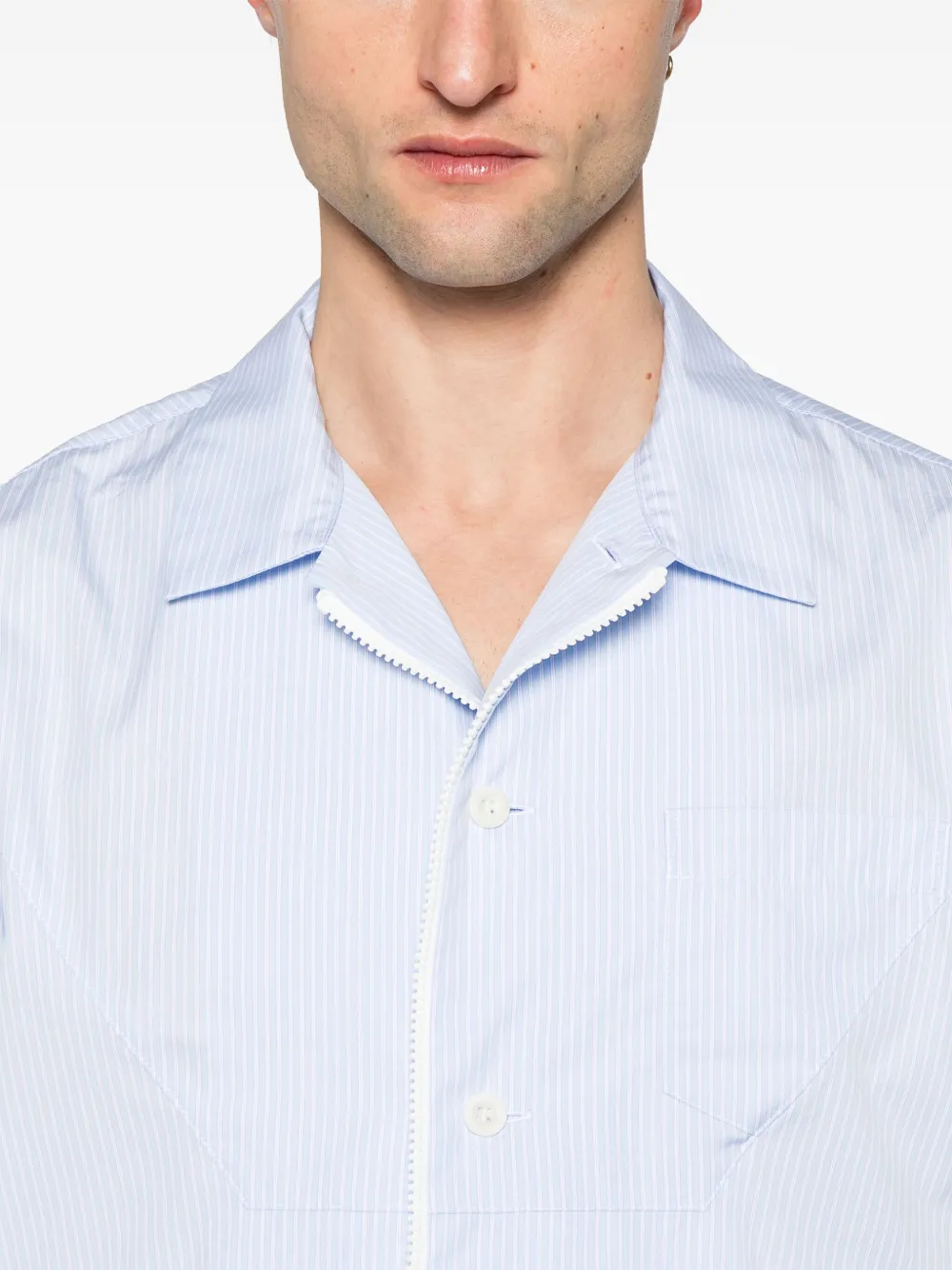 sacai Gestreept overhemd Blauw