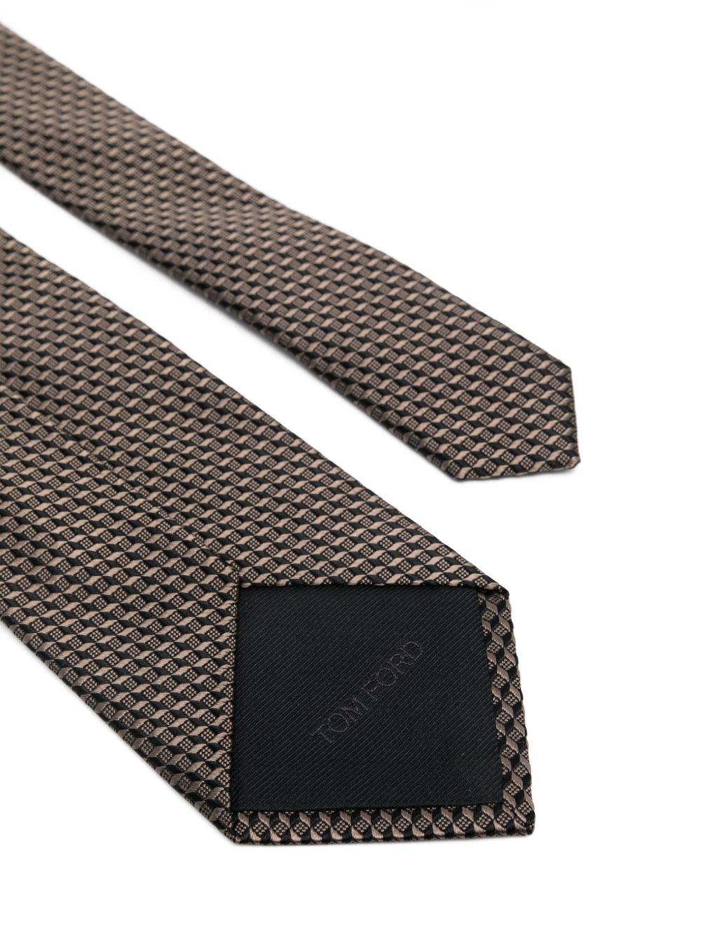 TOM FORD patterned tie - Beige