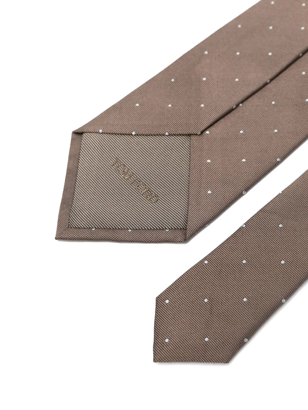 TOM FORD polka-dot tie - Beige