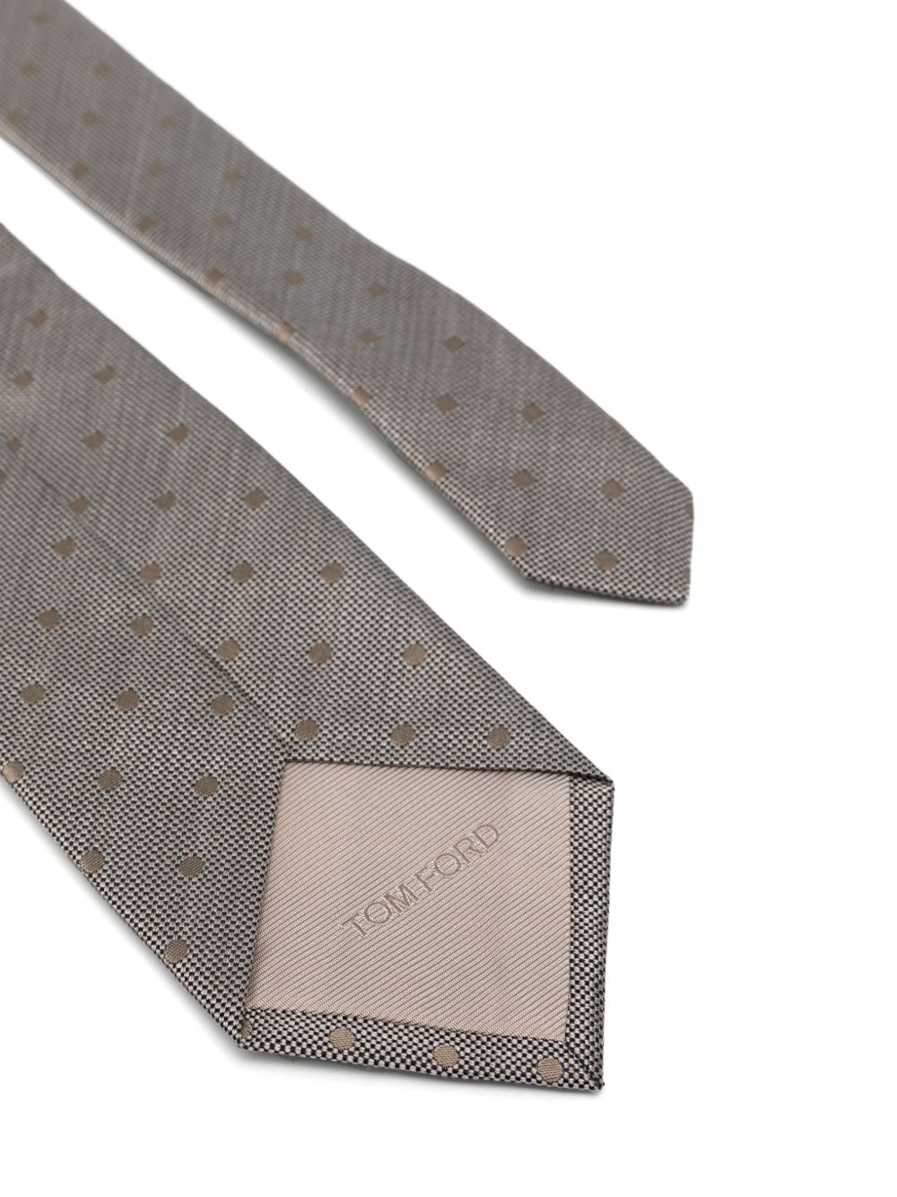 TOM FORD polka-dot tie - Beige