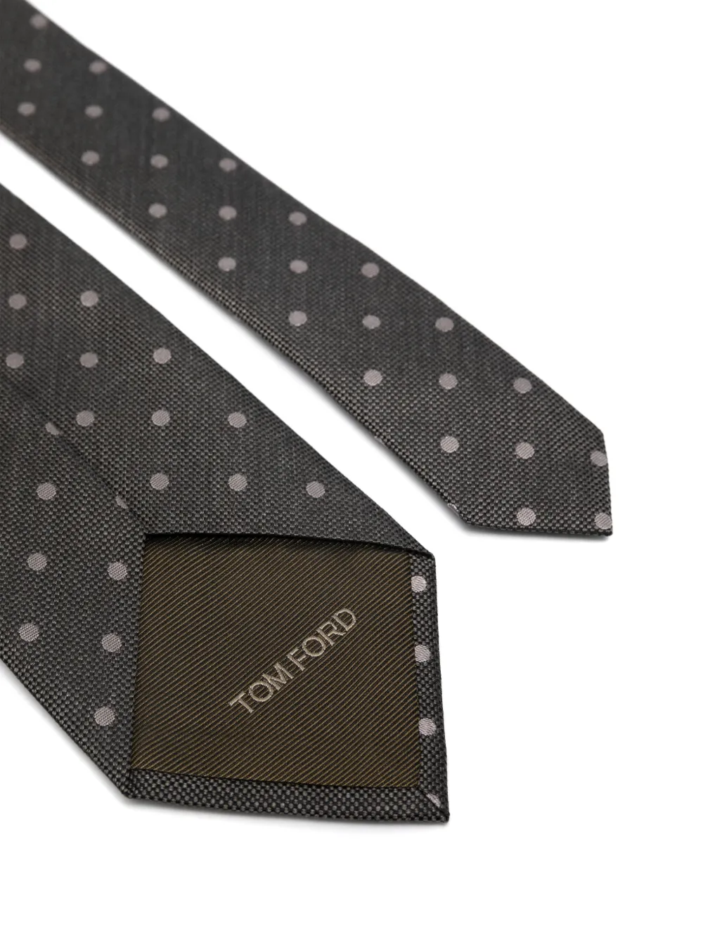tomford TOM FORD Stropdas met stippen - Beige