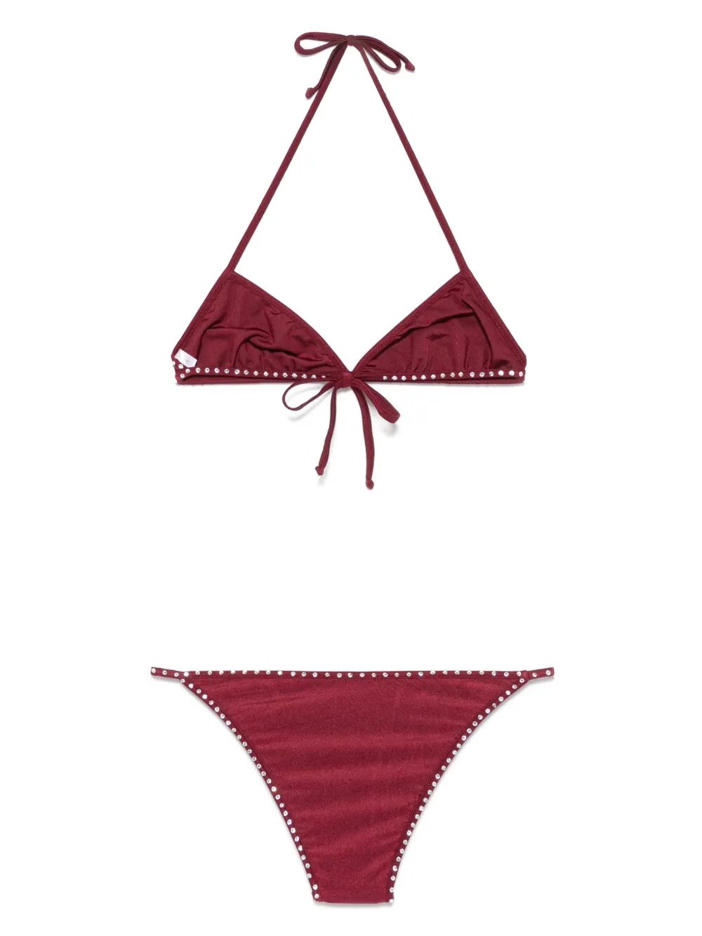 Oséree Bikini verfraaid met kristallen - Rood