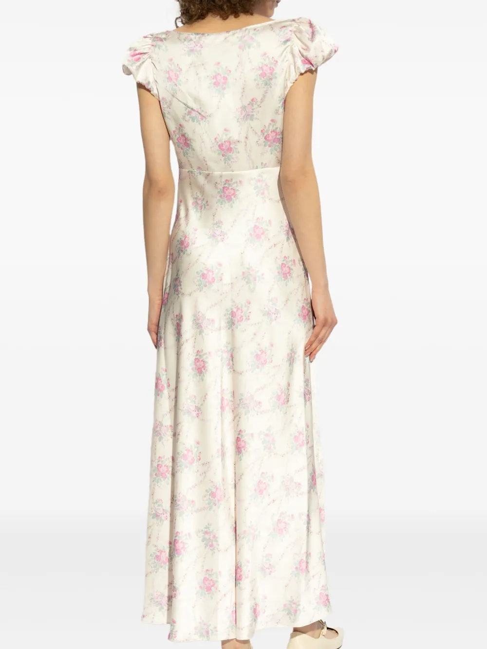 LoveShackFancy Joelette jurk Wit