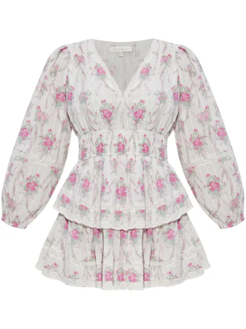 LoveShackFancy robe Mellini - Blanc - LoveShackFancy - Modalova