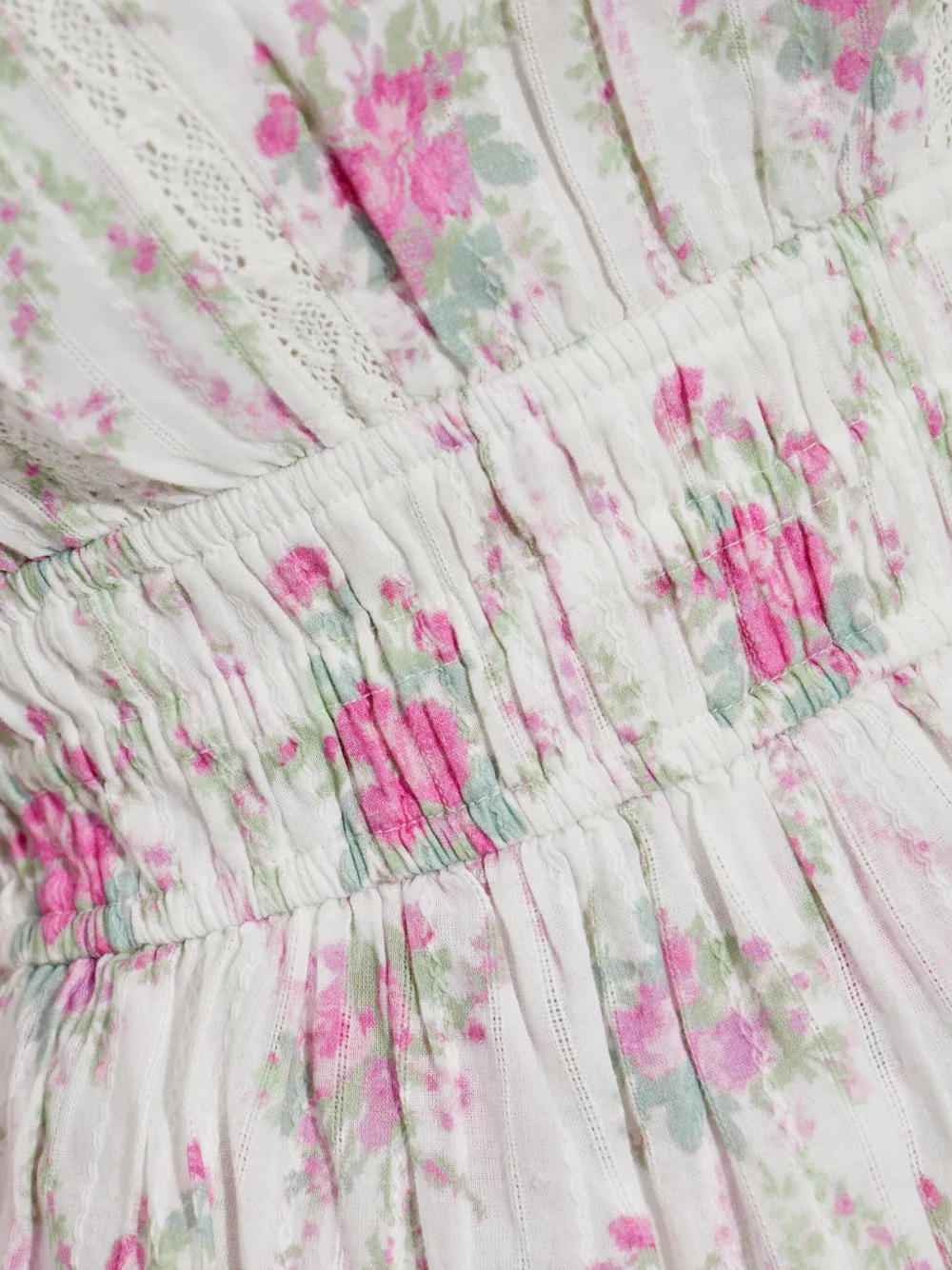 LoveShackFancy Mellini jurk Wit