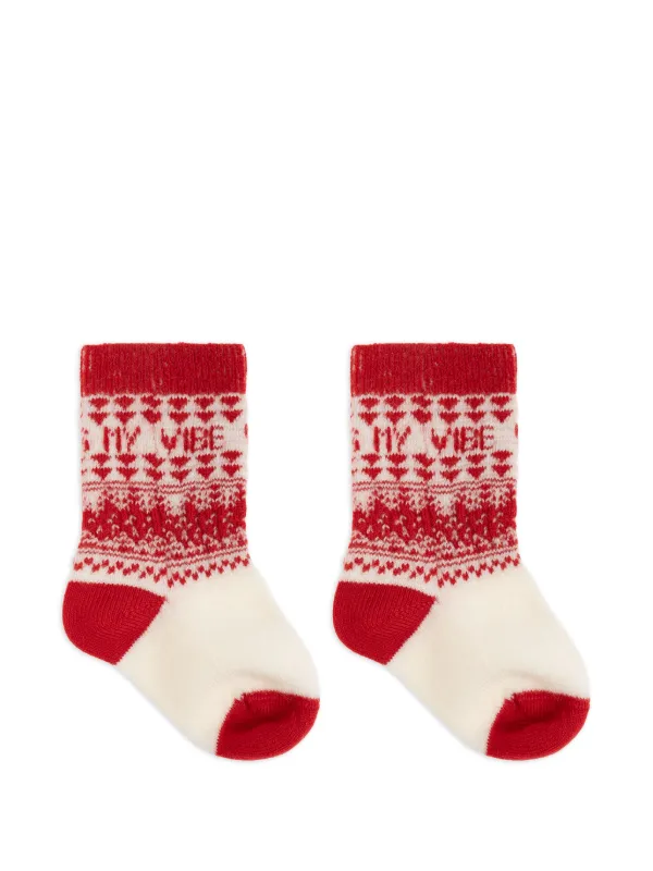 Versace Kids fair-isle socks