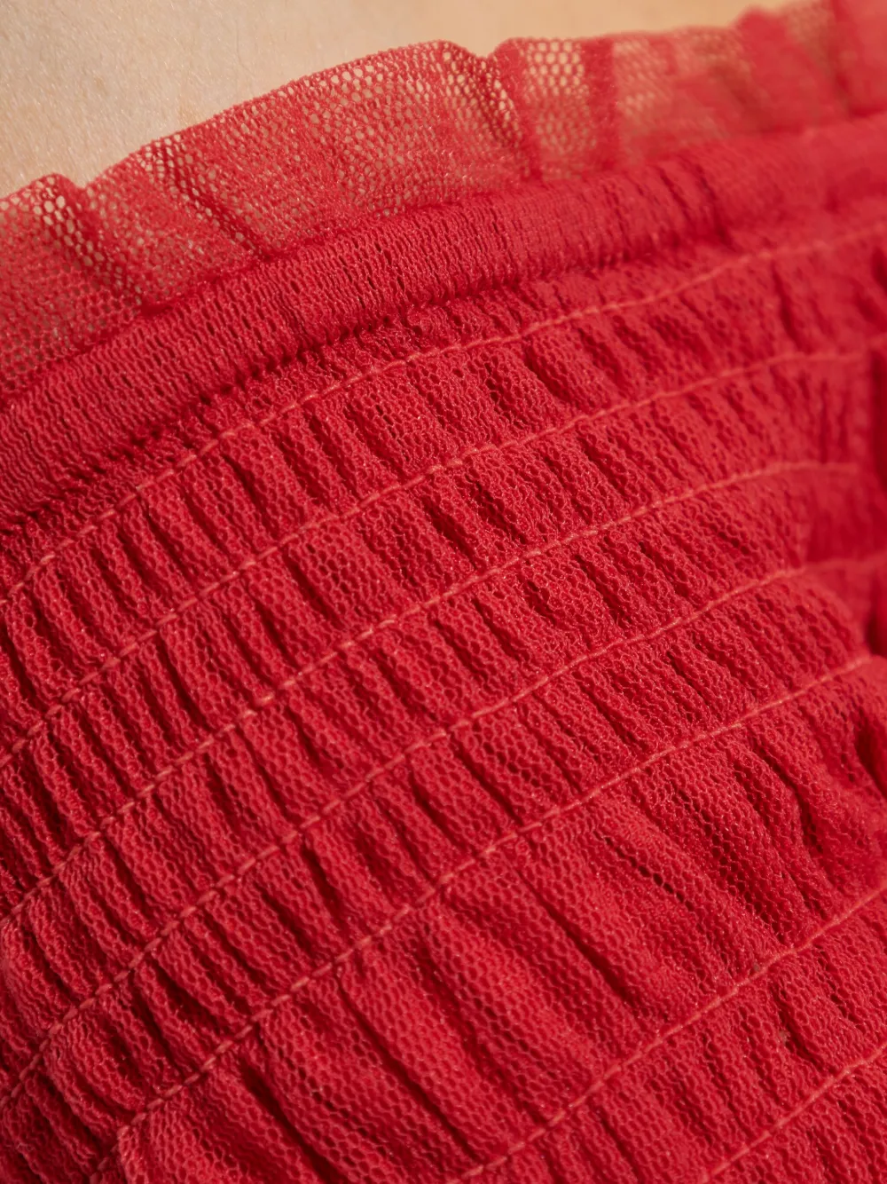 LoveShackFancy Avelle jurk Rood