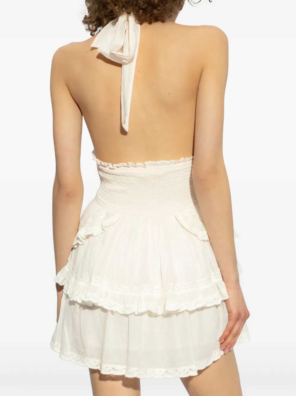 LoveShackFancy Deanna halterneck dress