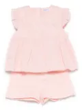 Mayoral floral-motif shorts set - Pink