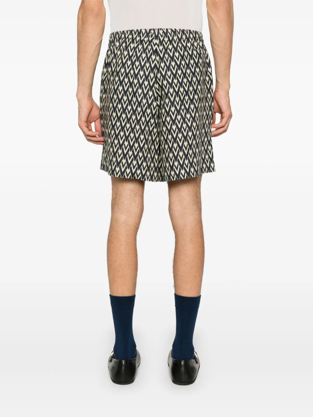 Valentino Garavani Bermuda shorts met monogram Beige