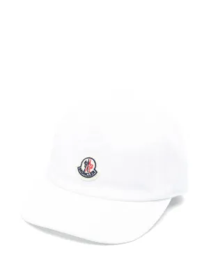 Moncler Enfant ロゴ キャップ | ホワイト | FARFETCH JP