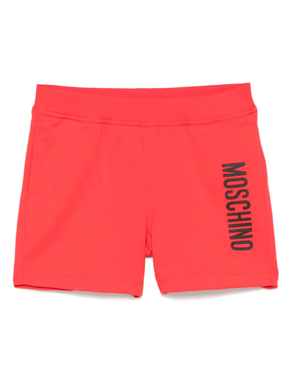 Moschino Kids Katoenen trainingsshorts Rood