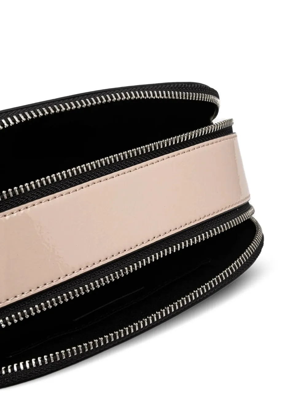 Karl Lagerfeld Jeans Ovalen crossbodytas met logoplakkaat Beige