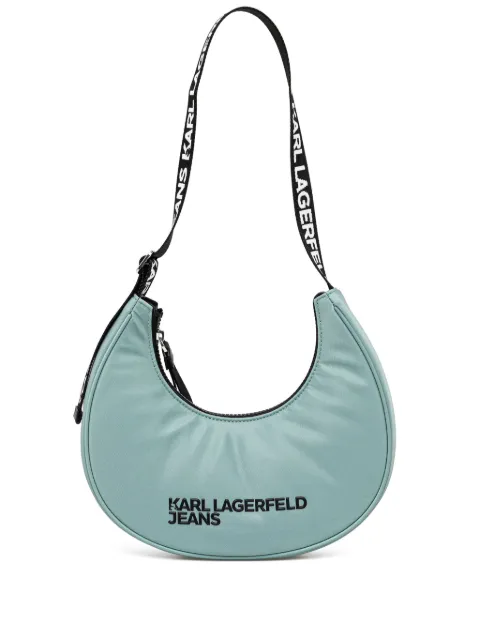 Karl Lagerfeld Jeans bolsa de hombro en forma de media luna