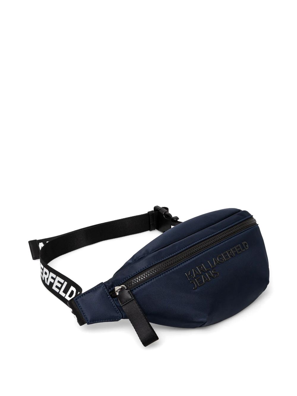 Karl Lagerfeld Jeans logo-embossed belt bag - Blauw