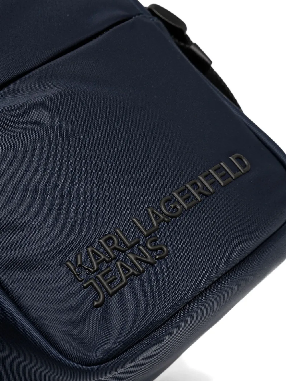Karl Lagerfeld Jeans logo-plaque messenger bag Zwart