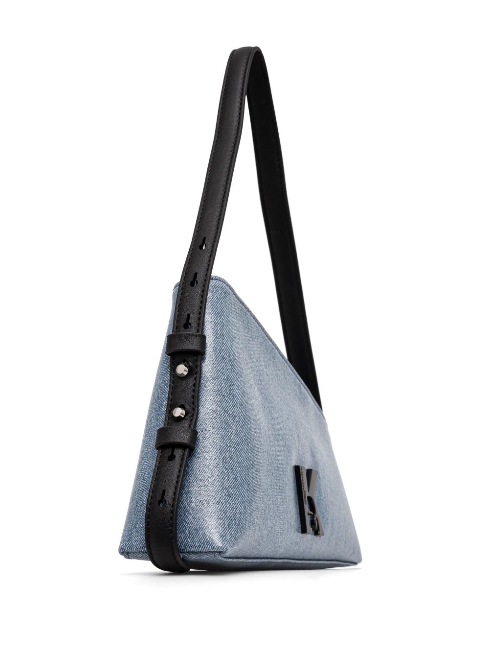 Karl Lagerfeld Jeans Geo denim shoulder bag - Blauw