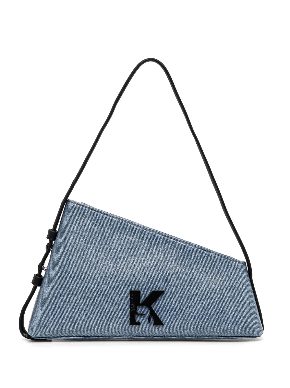 Geo denim shoulder bag