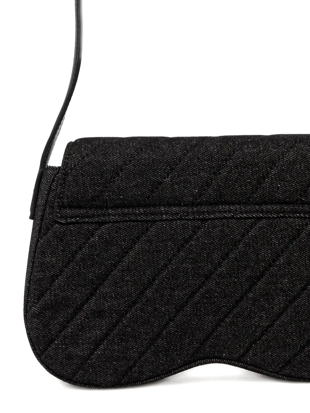 Karl Lagerfeld Jeans Quilted K-logo Crossbody Bag In Black