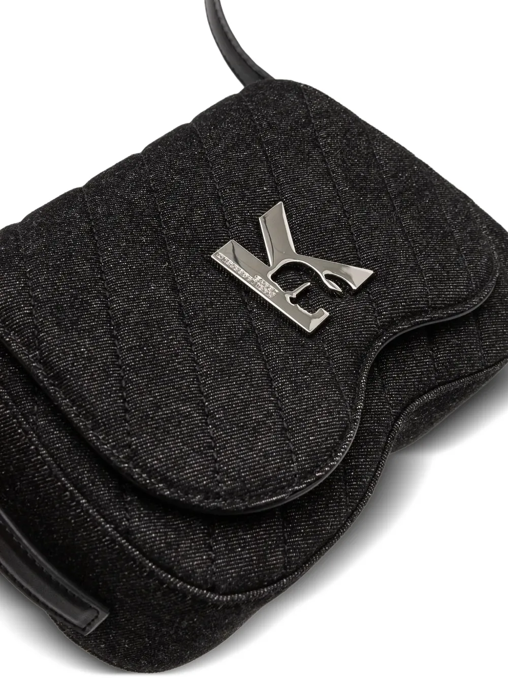 Karl Lagerfeld Jeans Gewatteerde crossbodytas met K-logo Zwart
