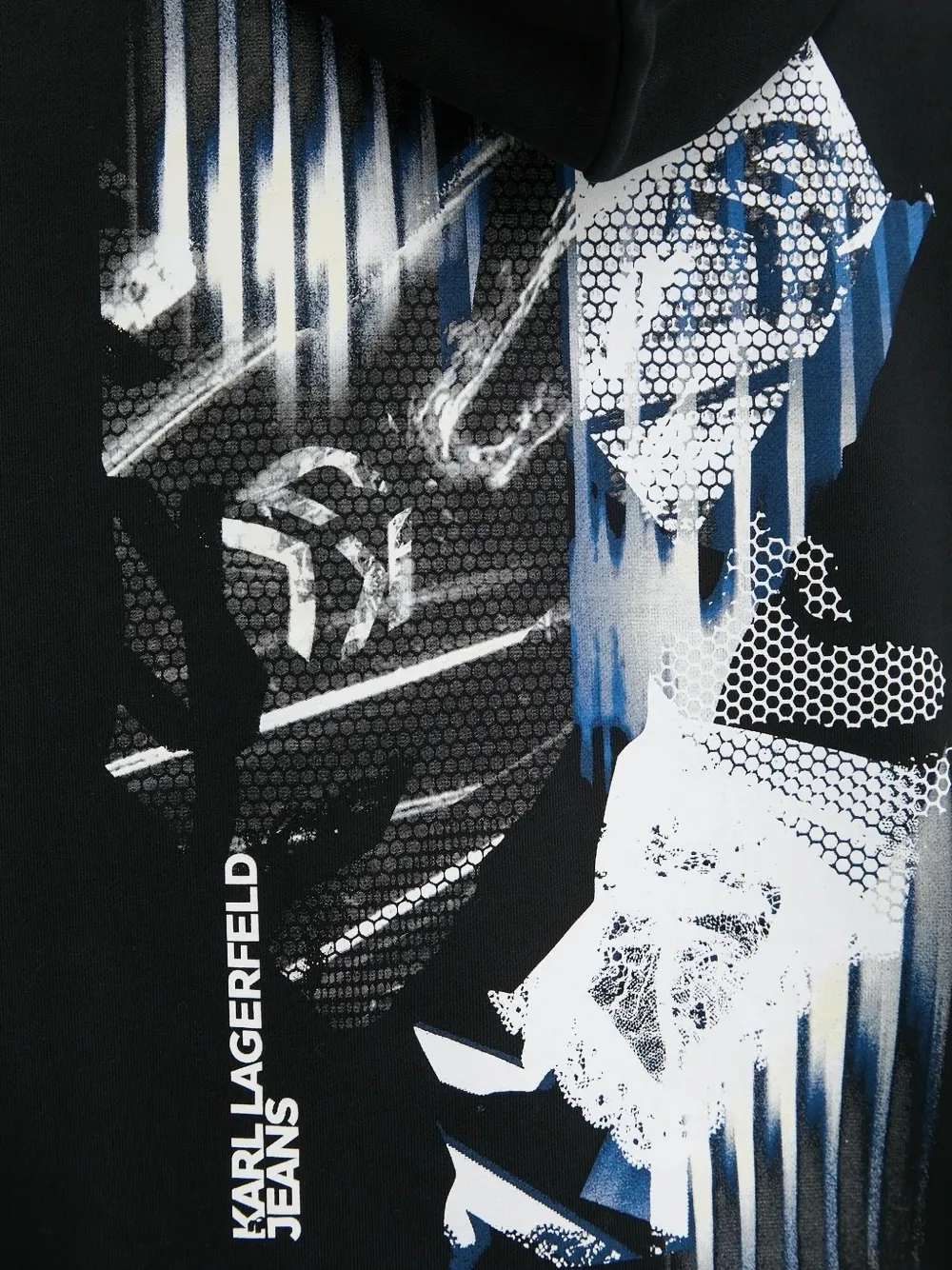 Karl Lagerfeld Jeans graphic-print hoodie Zwart